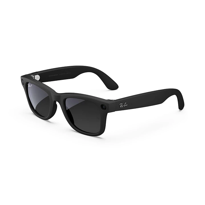 Óculos Ray-Ban Meta Wayfarer Gen 1 – Matte Black, Graphite Polar Gradient, S50 1