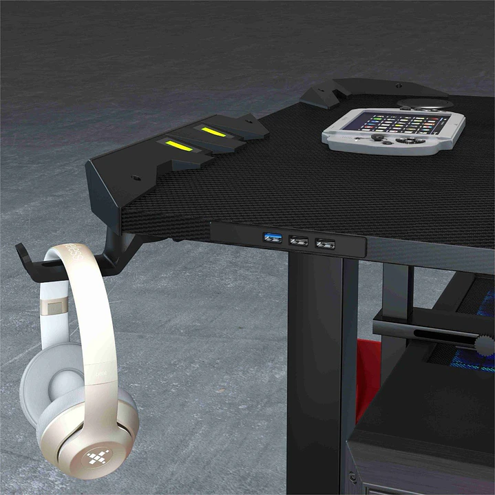 Secretária Gamer Elétrica de Altura Ajustável RGB GT-022 3