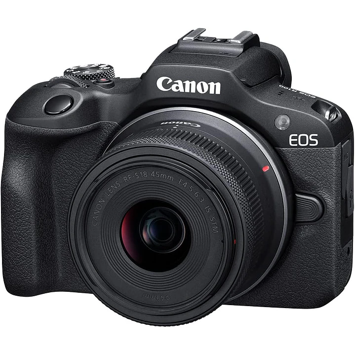 Câmera Canon EOS R100 Mirrorless + lente Canon RF-S 18-45mm - Preto 2