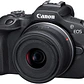 Câmera Canon EOS R100 Mirrorless + lente Canon RF-S 18-45mm - Preto - thumbnail 2
