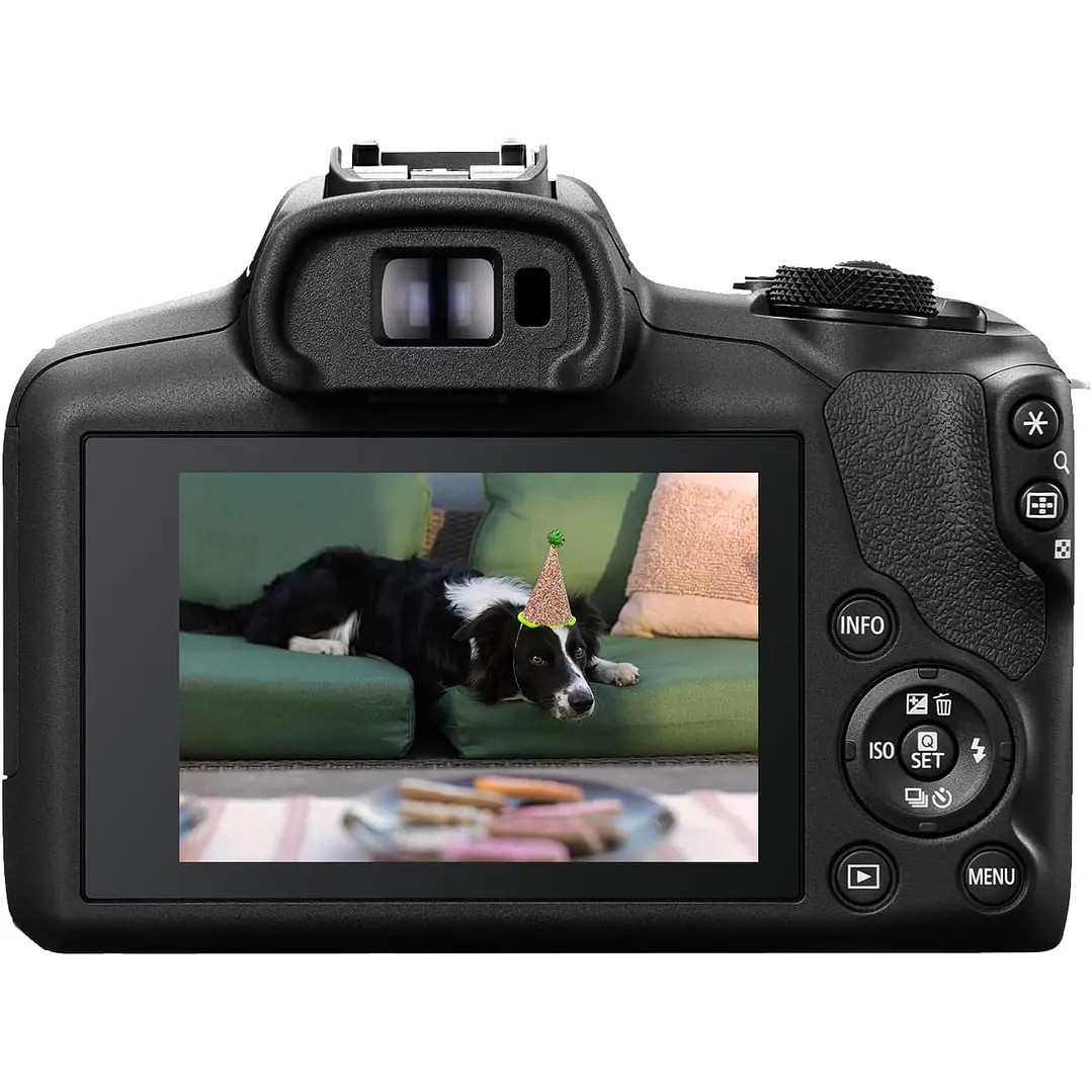 Câmera Canon EOS R100 Mirrorless + lente Canon RF-S 18-45mm - Preto 3