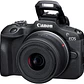 Câmera Canon EOS R100 Mirrorless + lente Canon RF-S 18-45mm - Preto - thumbnail 4