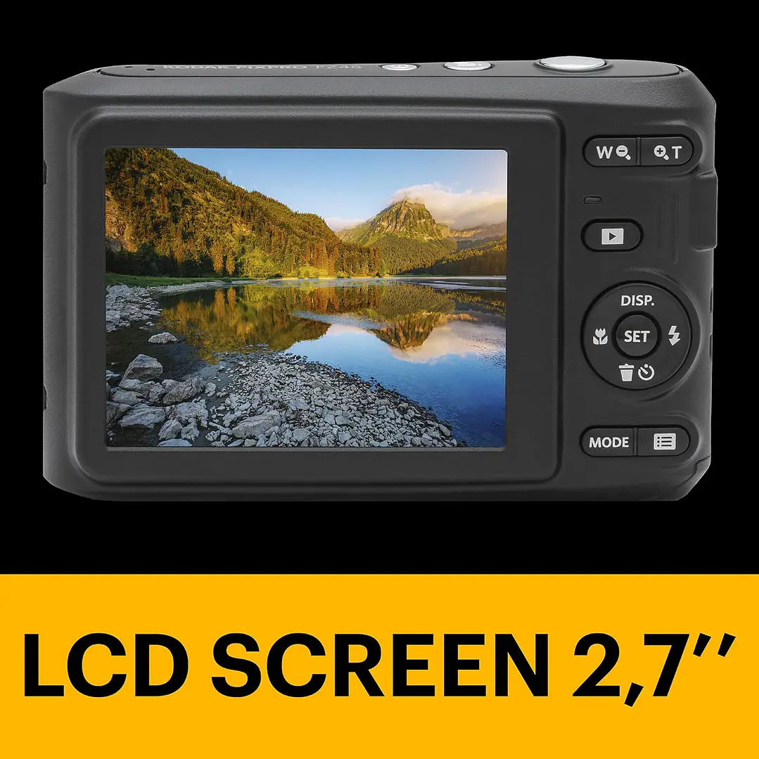 Câmera Kodak PIXPRO FZ45 - 16 MP | Zoom Ótico 4x | Full HD - Preto 5