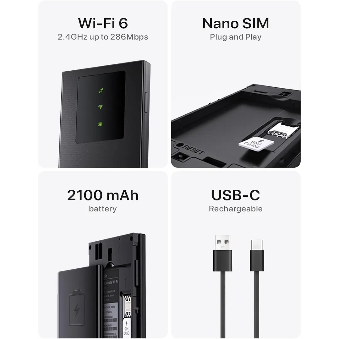 Tenda MF3 4G Mobile WiFi 6 Router 8
