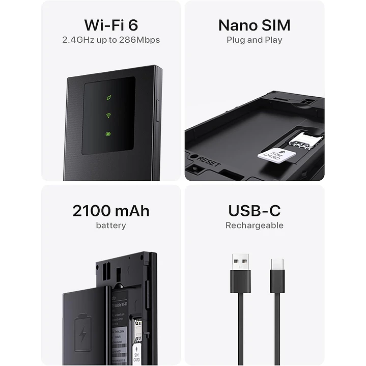 Tenda MF3 4G Mobile WiFi 6 Router 8