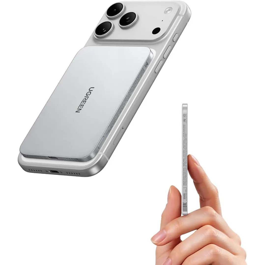 Power Bank UGREEN Magflow Air 5000mAh Qi2 15W 1