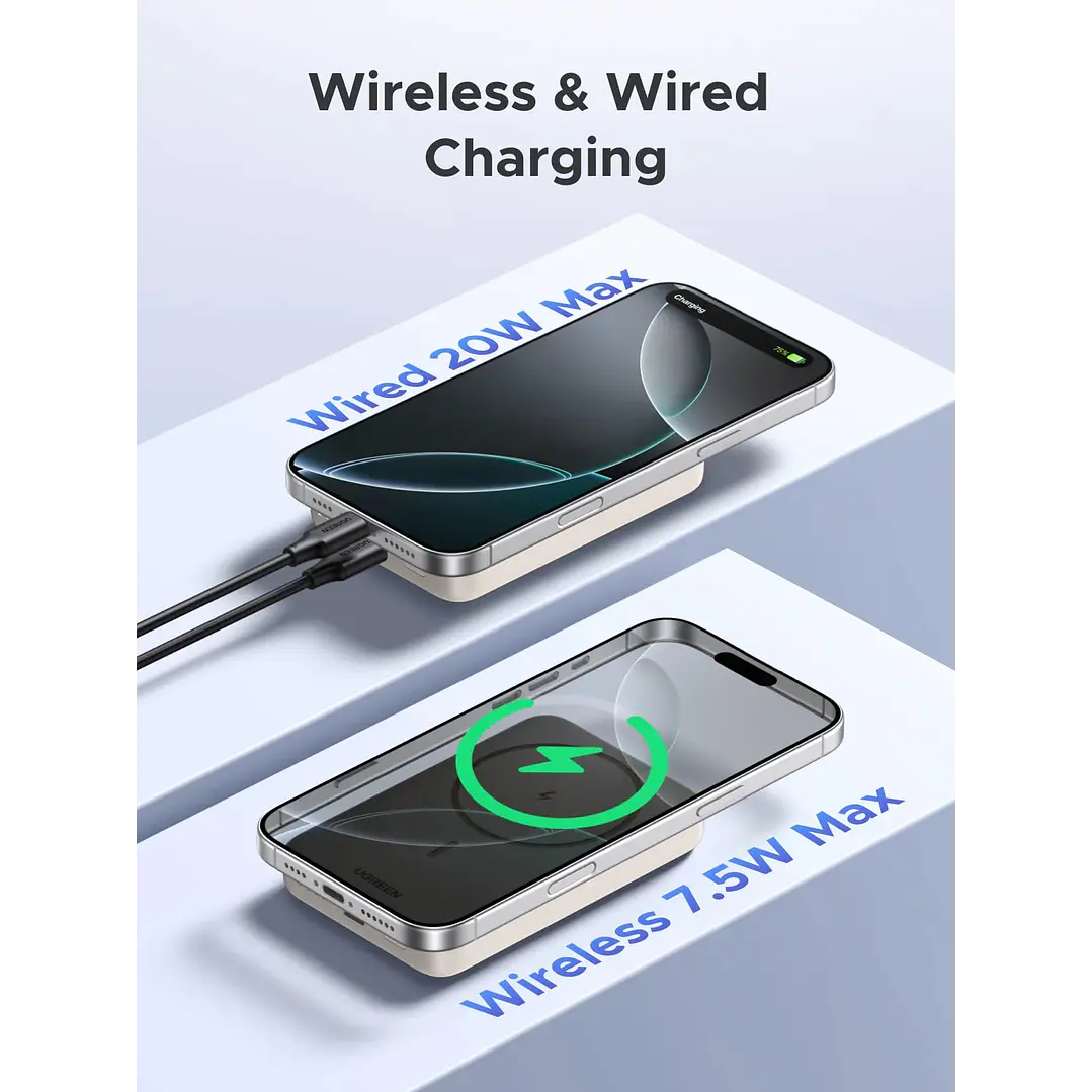 UGREEN 10000mAh 20W Magnetic Wireless Power Bank  6