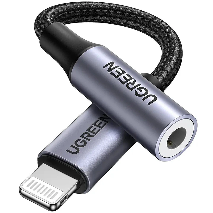 UGREEN 30756 — Adaptador Lightning para áudio 3,5 mm, 10 cm 1