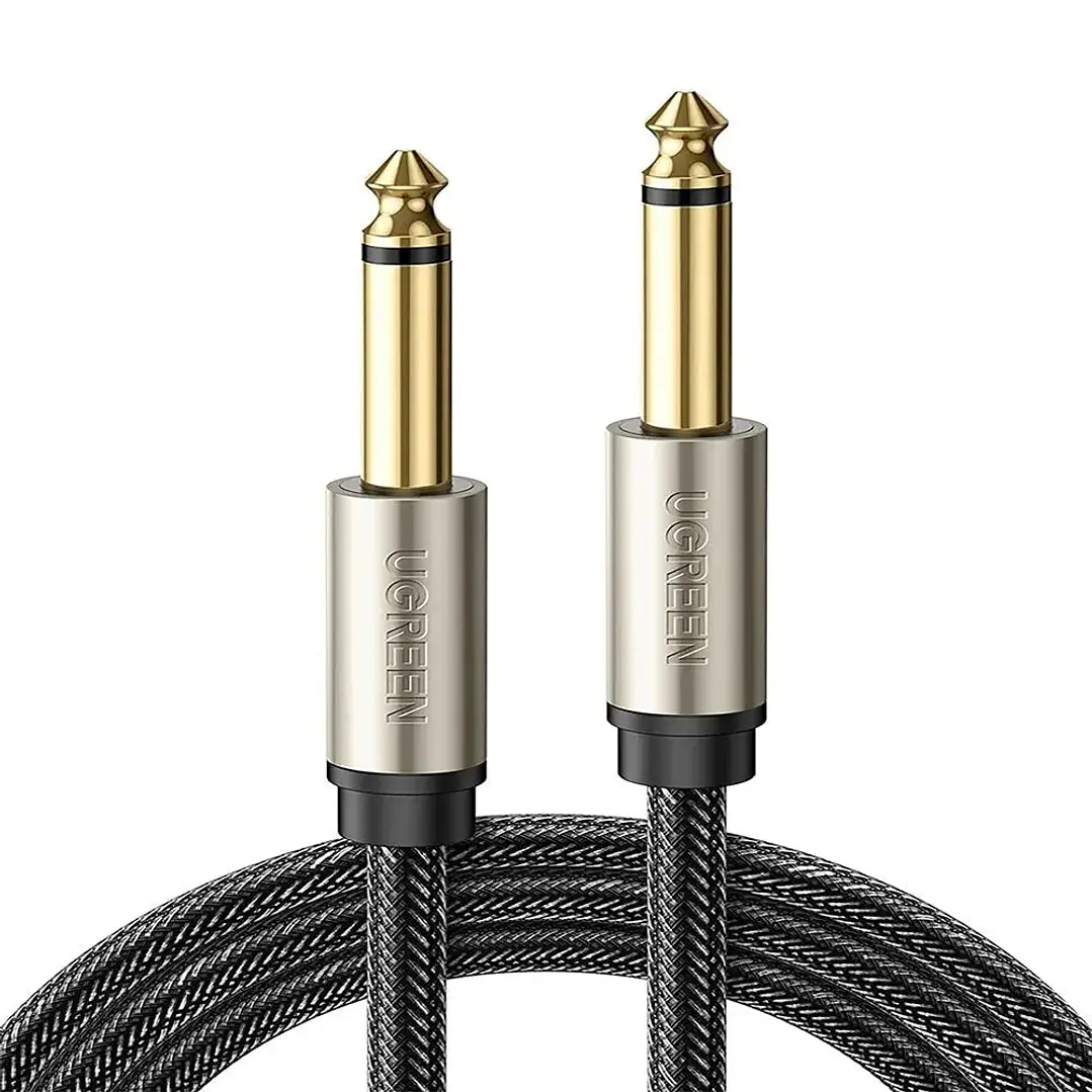 UGREEN 10639 — Cabo de áudio 6,35 mm macho para macho, 3 m 1