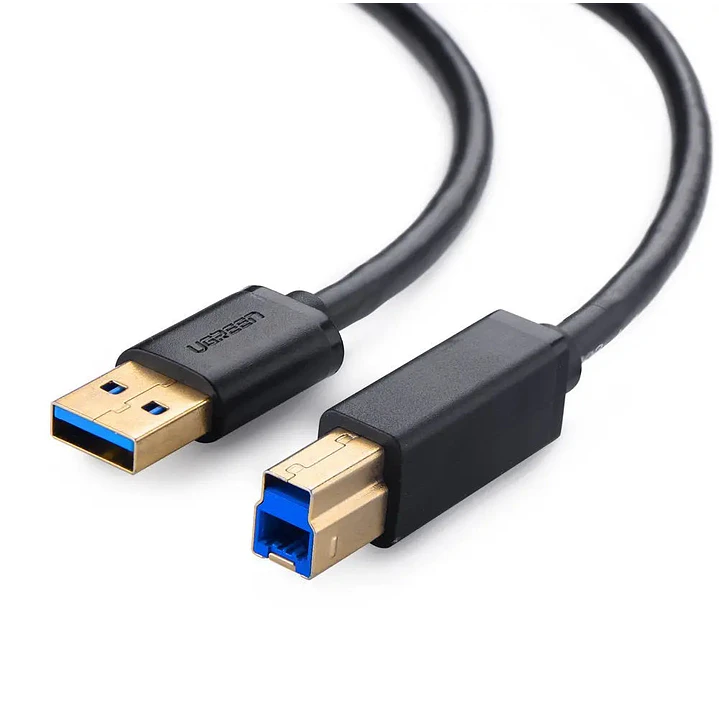UGREEN 10372 — Cabo USB 3.0 A para B de impressora, 2 m 1