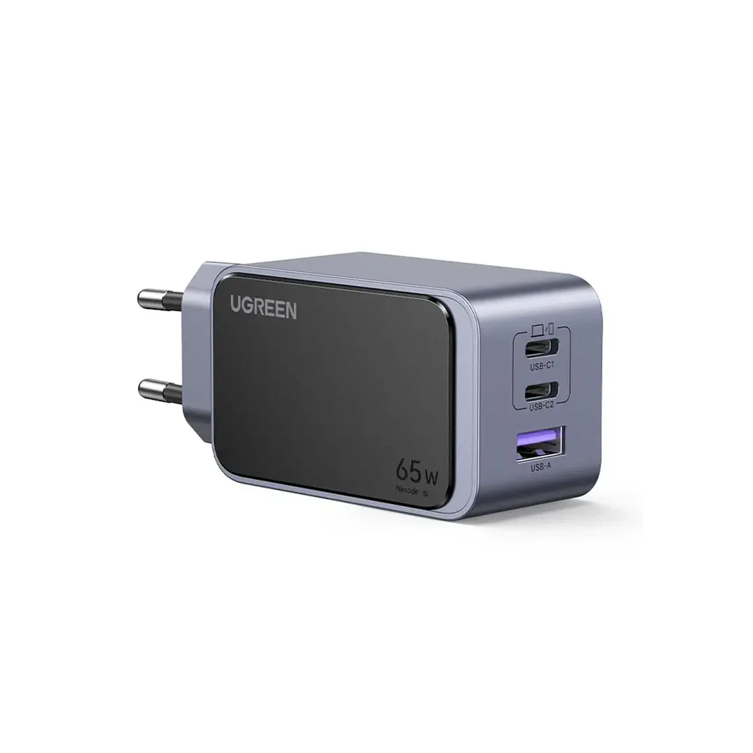 UGREEN X553 — Carregador Nexode GaN 65 W, 3 portas EU 1