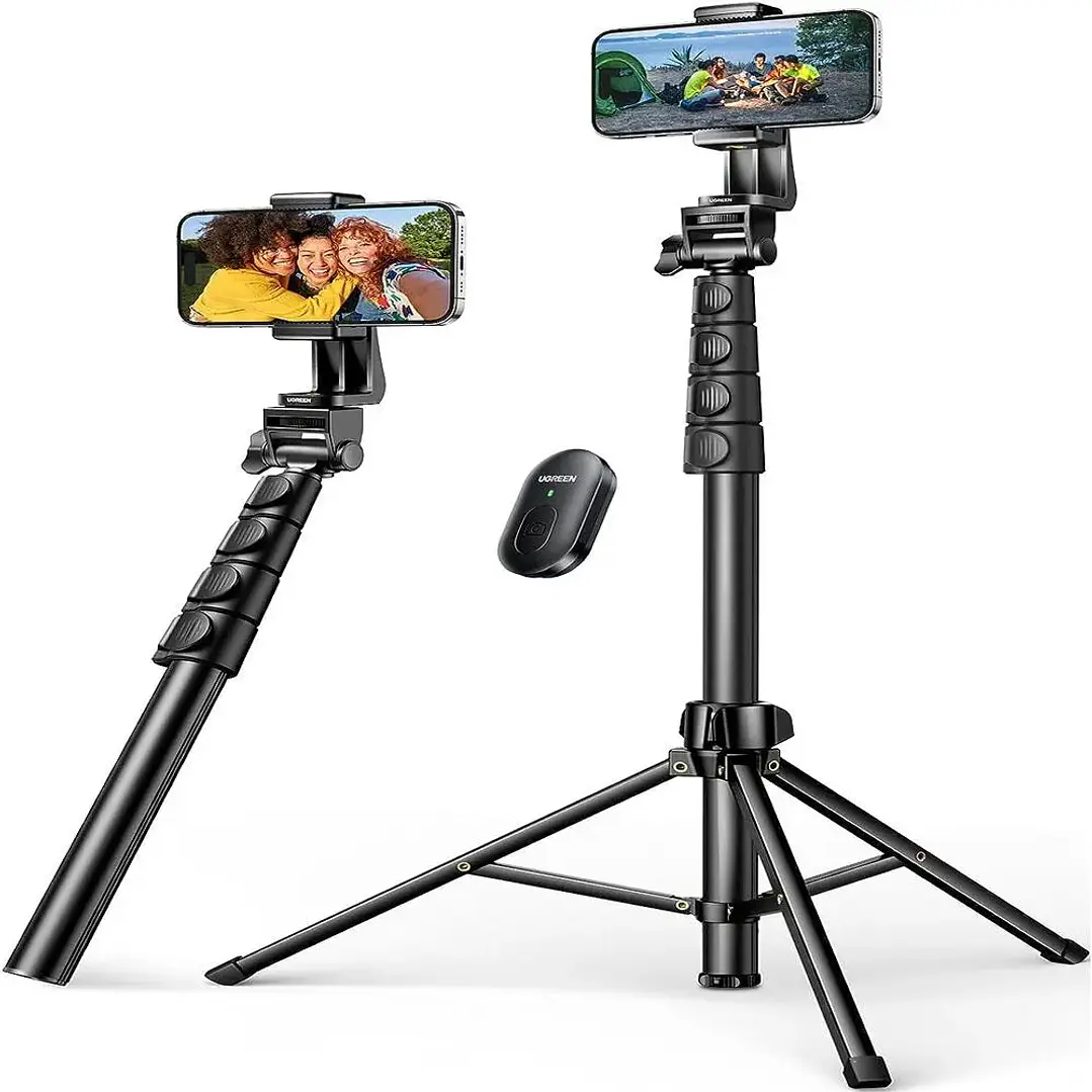 UGREEN 15609 — Bastão de selfie e tripé com comando Bluetooth 1