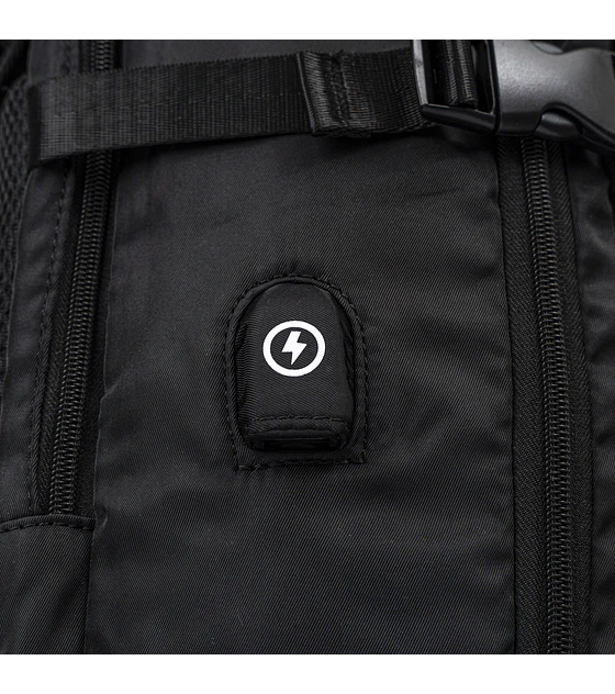 Sac à Dos De Sport Noir – Polyester – Jusqu'à 45L – Unisexe – Neuf (sans Emballage)