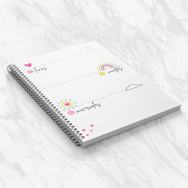 Agenda/Planner Arcoiris