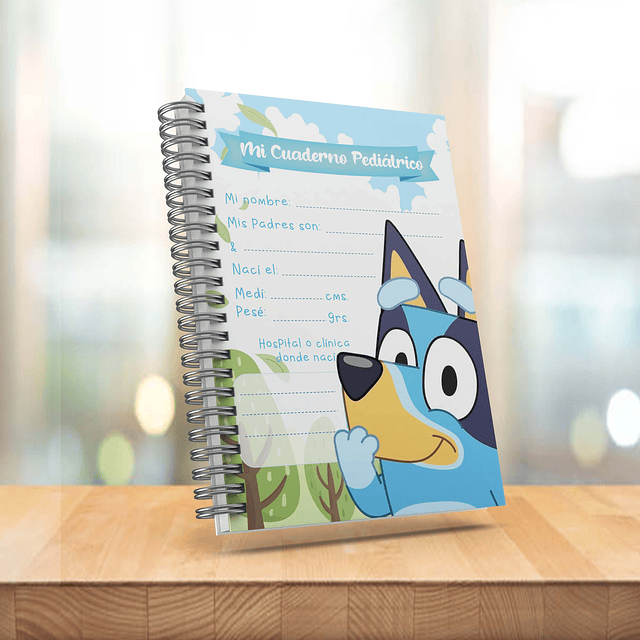 Cuaderno/Carnet Pediatrico Bluey Minsal