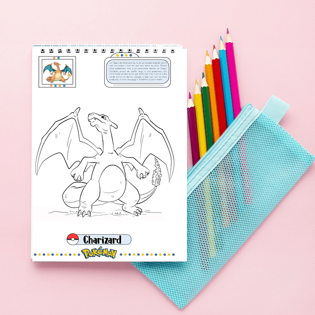 Cuaderno para Colorear de Pokémon 