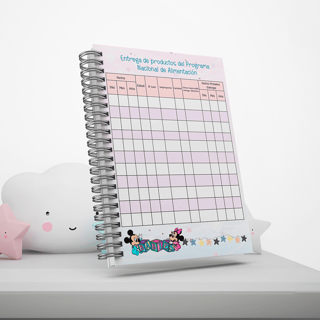 Cuaderno/Carnet Pediatrico Minnie Particular/Consultorio