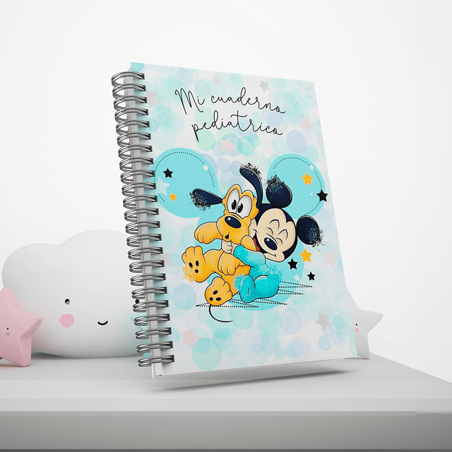 Cuaderno/Carnet Pediatrico Mickey Particular/Consultorio