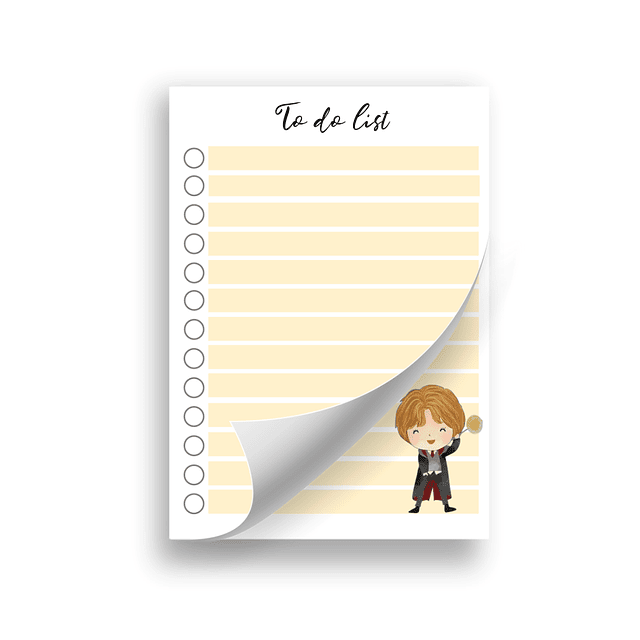 Bloc de notas para Organización To Do List Harry Potter