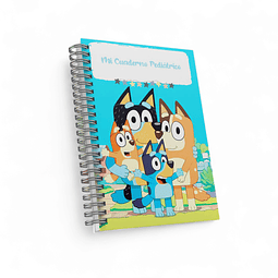 Cuaderno/Carnet Pediatrico Bluey Particular/Consultorio 