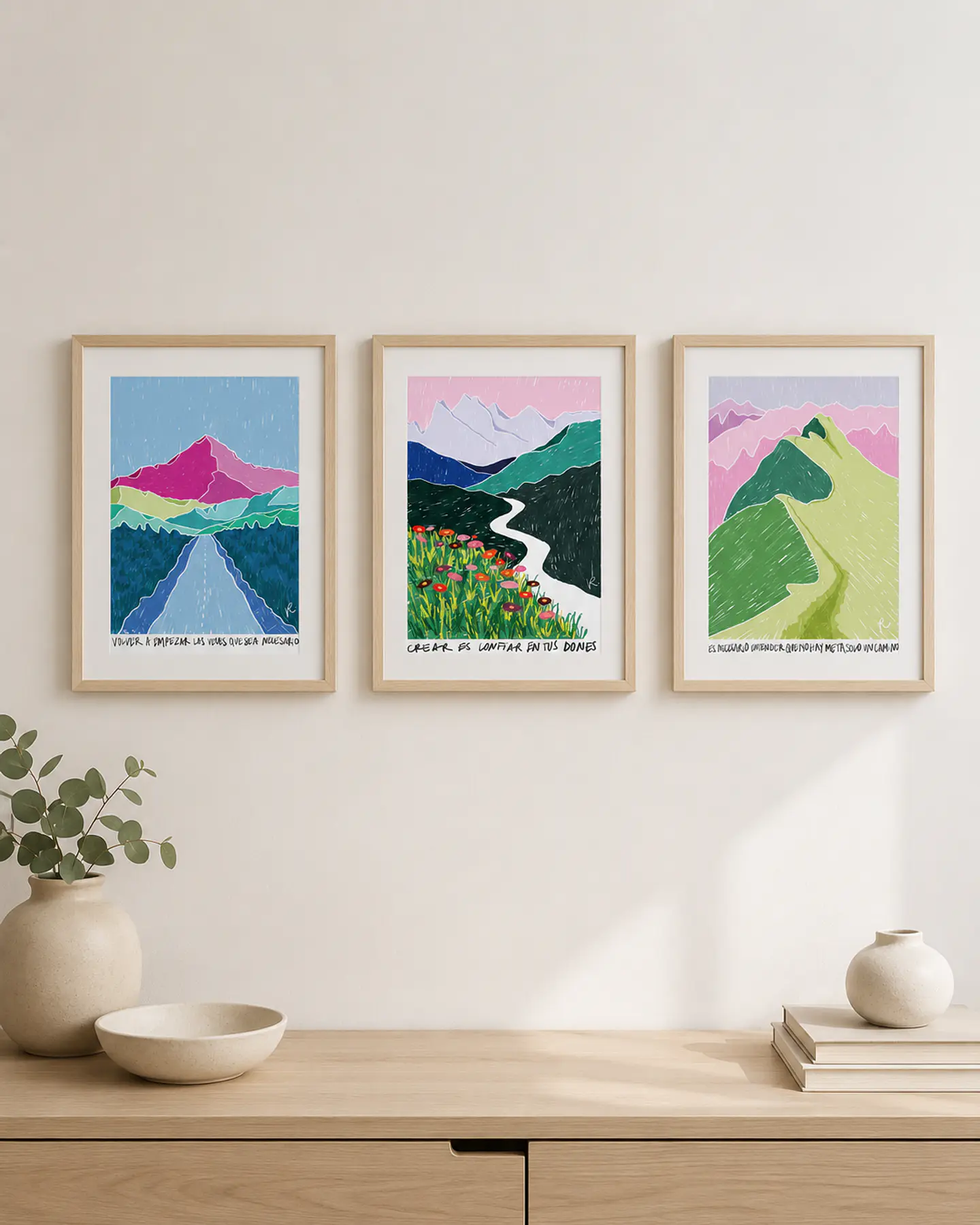 Print No hay meta, solo un camino - Serie Paisajes emocionales 2