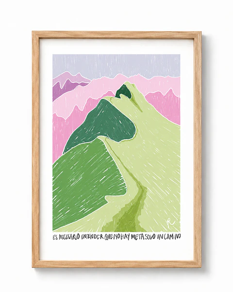 Print No hay meta, solo un camino - Serie Paisajes emocionales