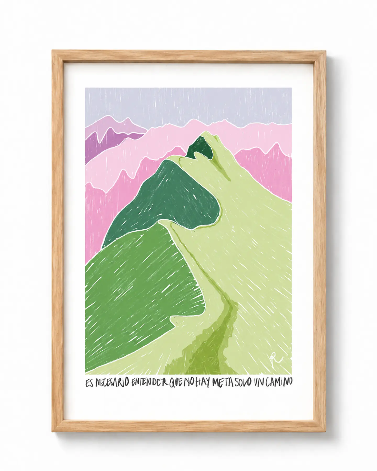 Print No hay meta, solo un camino - Serie Paisajes emocionales 1