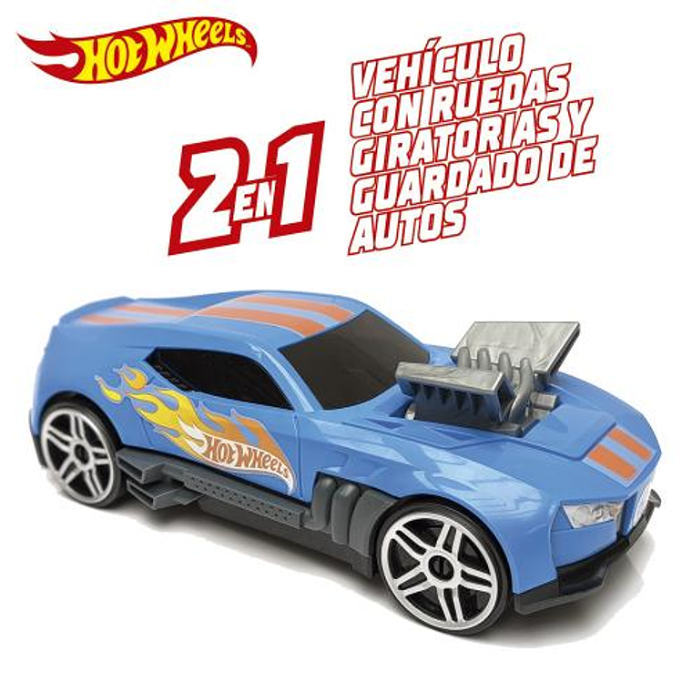Hot Wheels Almacenaje Auto 2 en 1 4