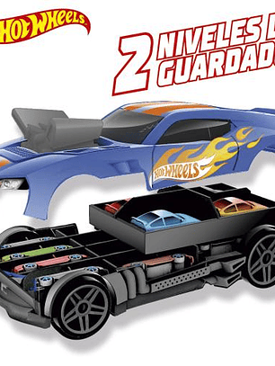 Hot Wheels Almacenaje Auto 2 en 1