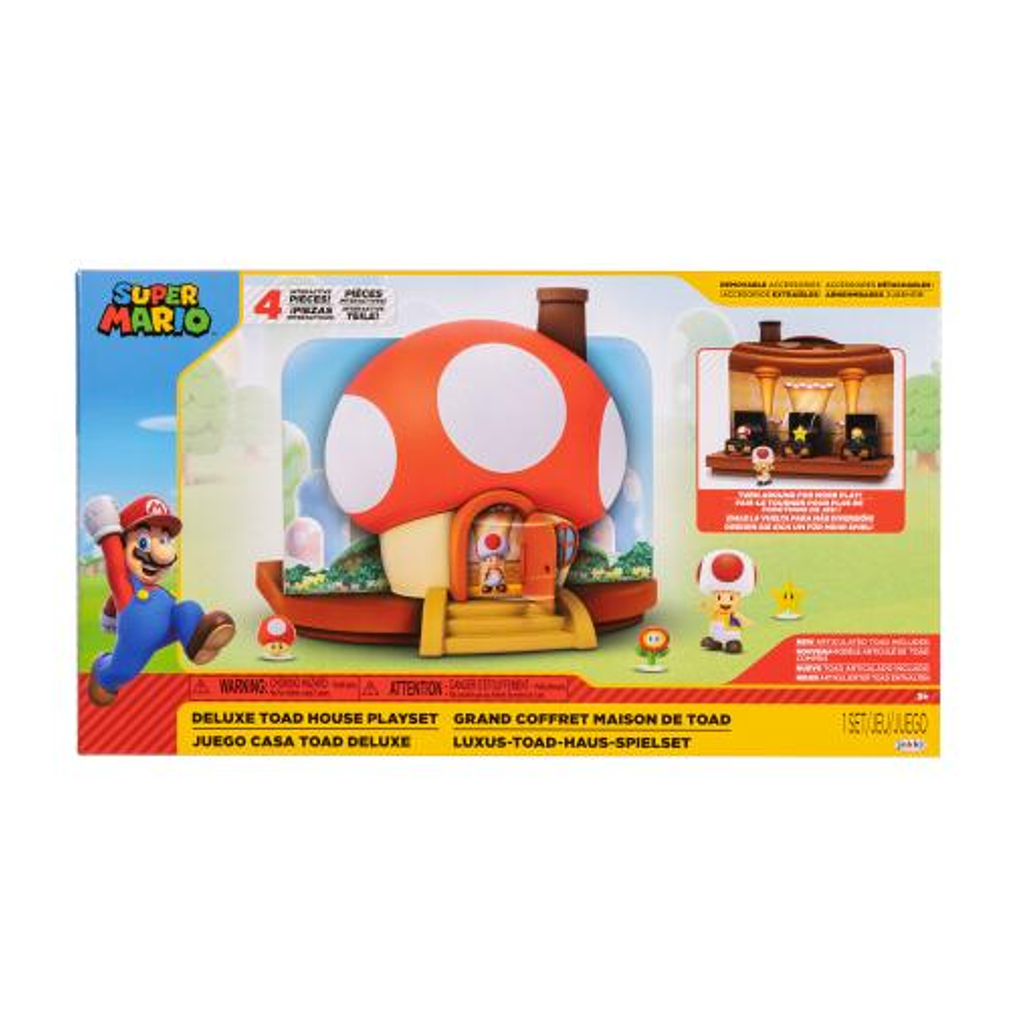 SUPER MARIO BROS: CASA TOAD PLAYSET  3