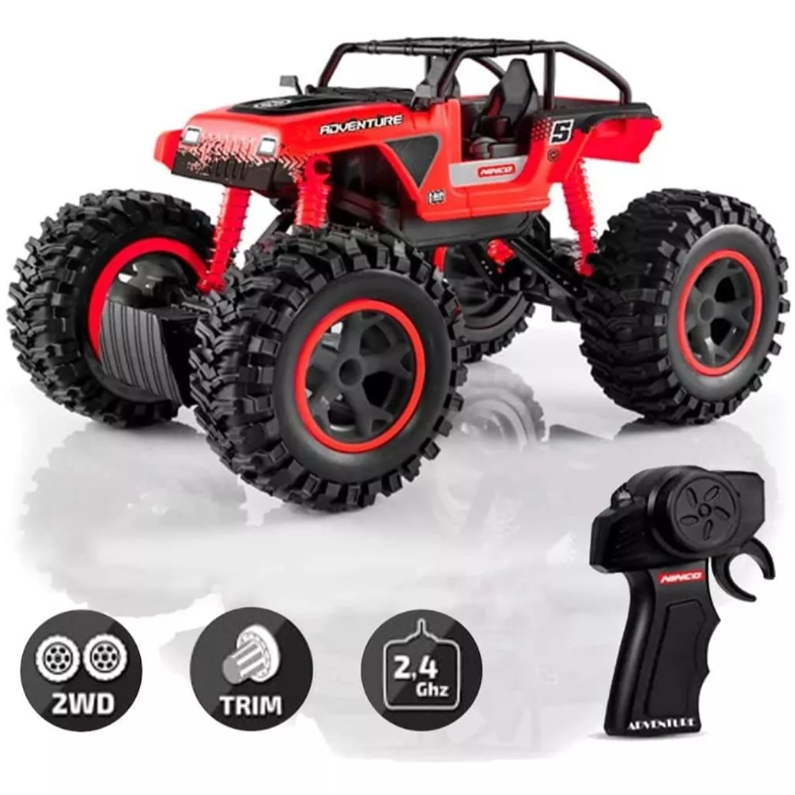 Auto Rc Adventure Nincoracer Con Suspension Rojo 3