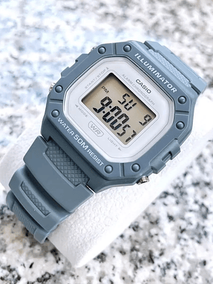 Reloj pulsera digital Casio W-218HC-2A azul