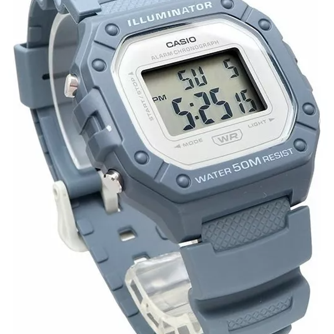 Reloj pulsera digital Casio W-218HC-2A azul 3