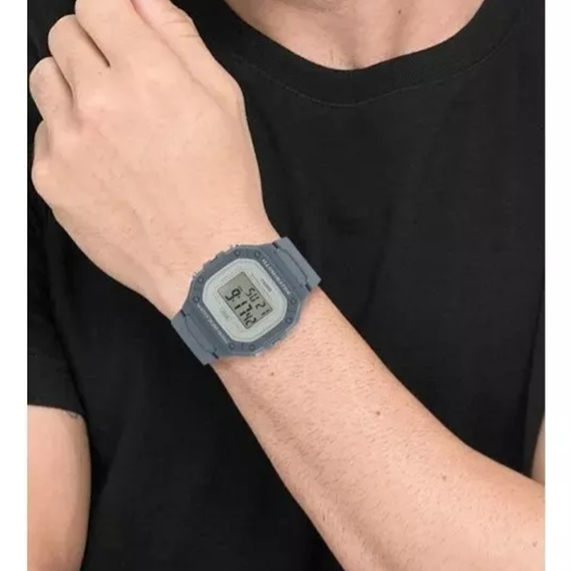 Reloj pulsera digital Casio W-218HC-2A azul 7