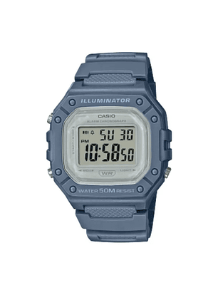Reloj pulsera digital Casio W-218HC-2A azul