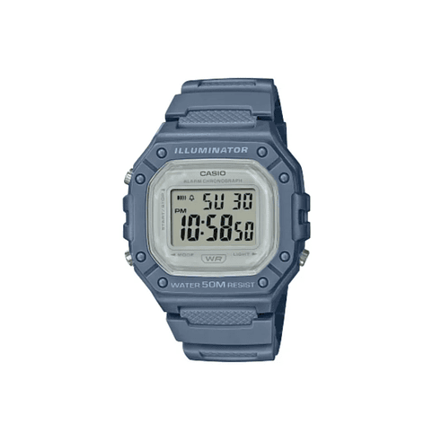 Reloj pulsera digital Casio W-218HC-2A azul 1