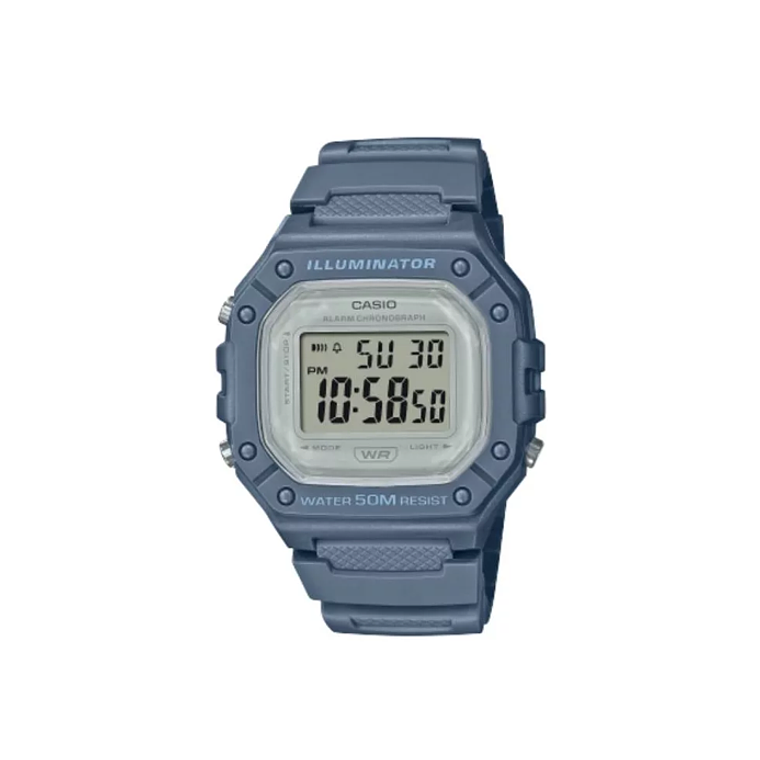 Reloj pulsera digital Casio W-218HC-2A azul 1