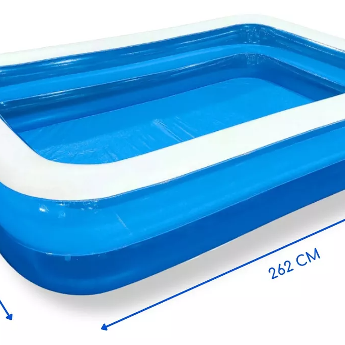 Piscina Inflable Rectangular Familiar 262x175x51 Cm Guiza 2