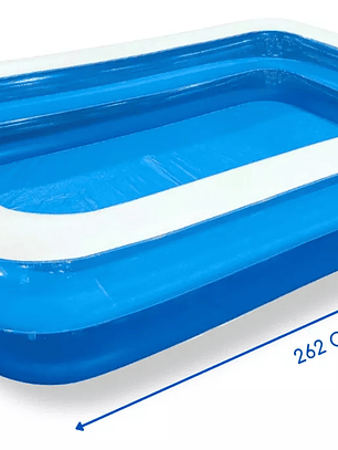 Piscina Inflable Rectangular Familiar 262x175x51 Cm Guiza