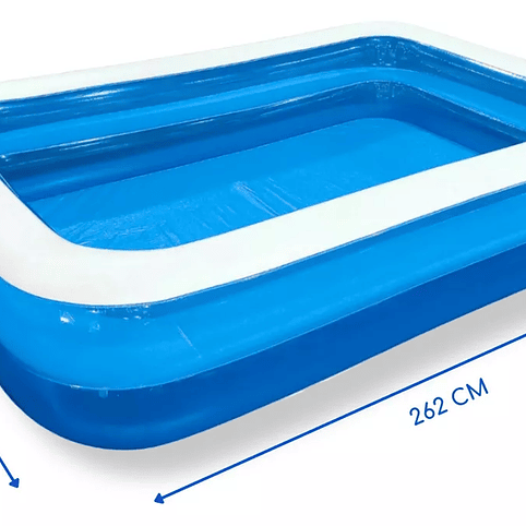 Piscina Inflable Rectangular Familiar 262x175x51 Cm Guiza 2