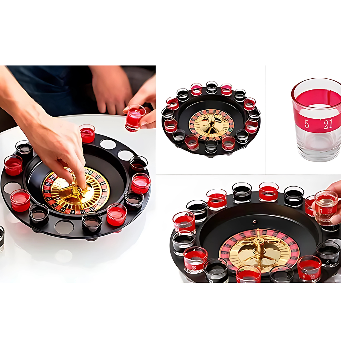 Ruleta Casino Shots Cortitos Licor Tequila 5