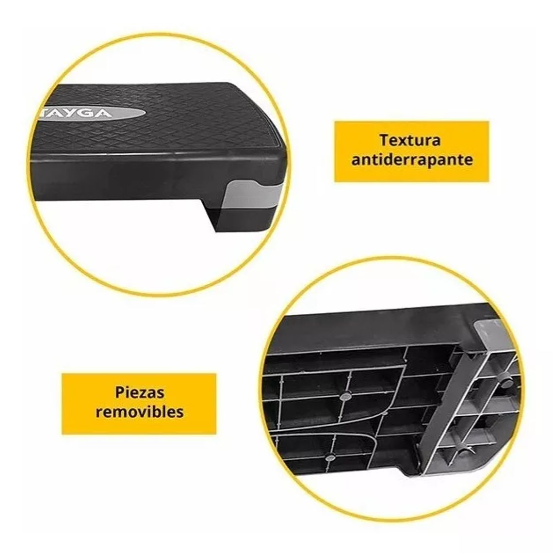 Step Aerobico 2 Niveles Antideslizante Pilates Fitness 3