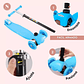 Scooter Monopatín Niño Regulable Luces Led Freno - Miniatura 7