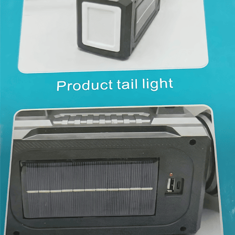 Linterna Carga Solar Multiples Funciones 6