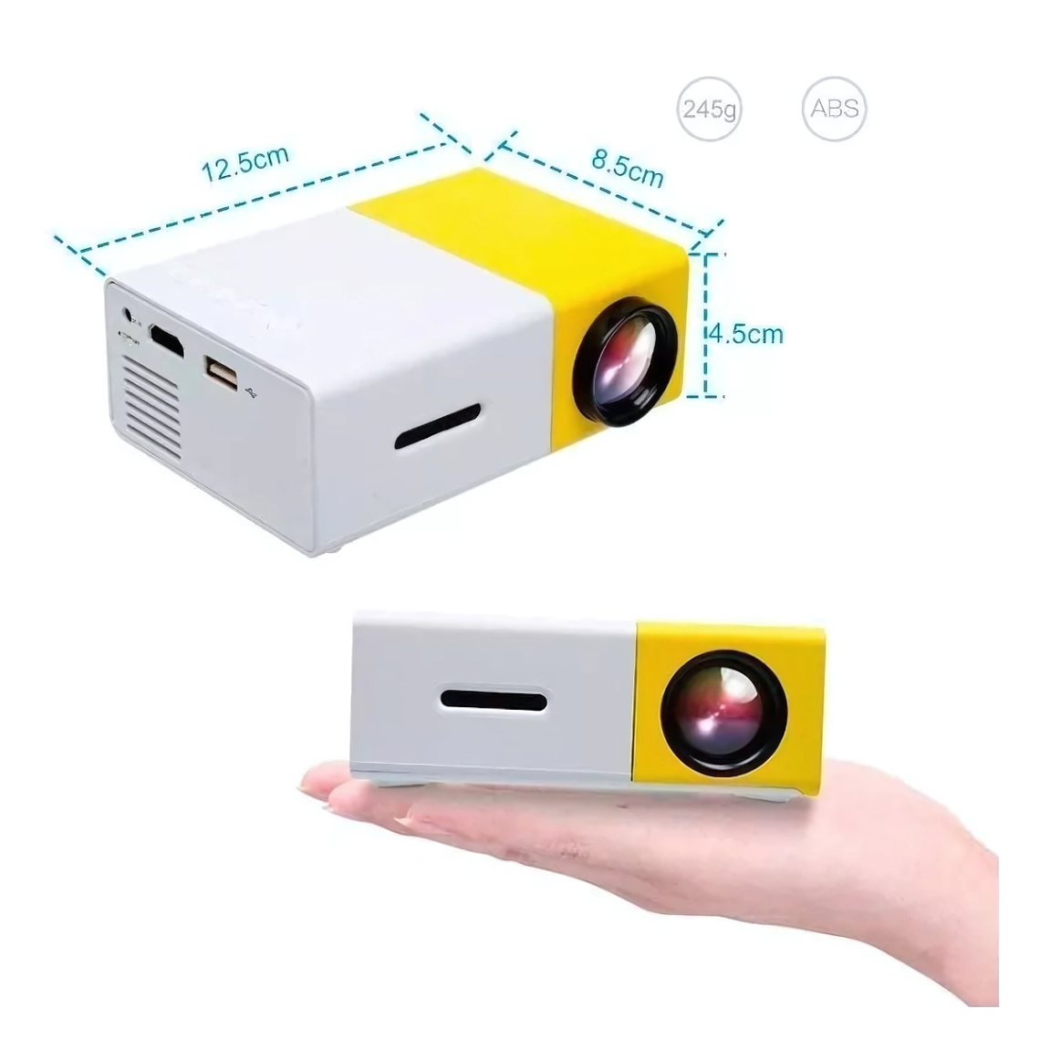 Mini Proyector Led Multimedia Hdmi Usb Sd Av / E-roca 1