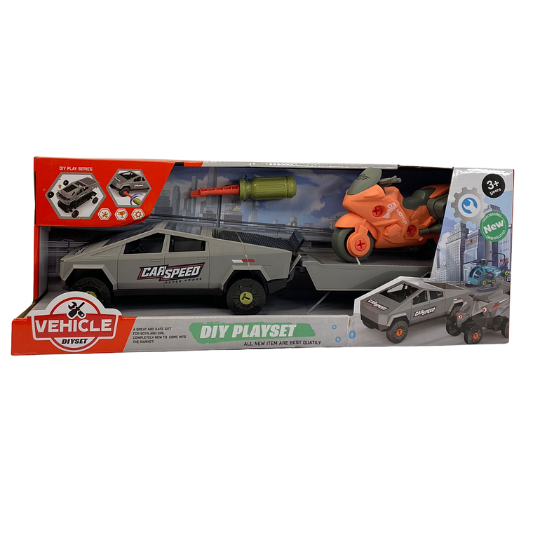 Cybertruck + Carga con Moto Desarmable 1