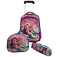 Mochila Con Ruedas + Lonchera + Estuche Niña - Miniatura 4