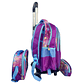 Mochila Con Ruedas + Lonchera + Estuche Niña - Miniatura 23