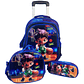 Mochila Con Ruedas + Lonchera + Estuche Niño - thumbnail 25