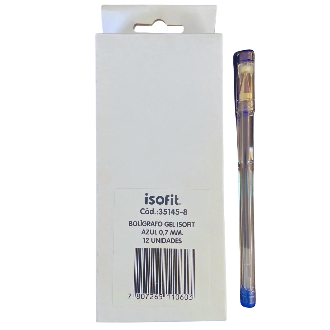 Bolígrafo Gel Isofit 0.7 MM 12 Uni. 1